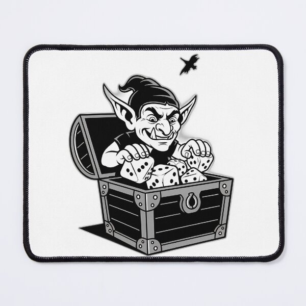 Item preview, Goblin Peeking From Mimic Dice Chest designed and sold by pumsquare.