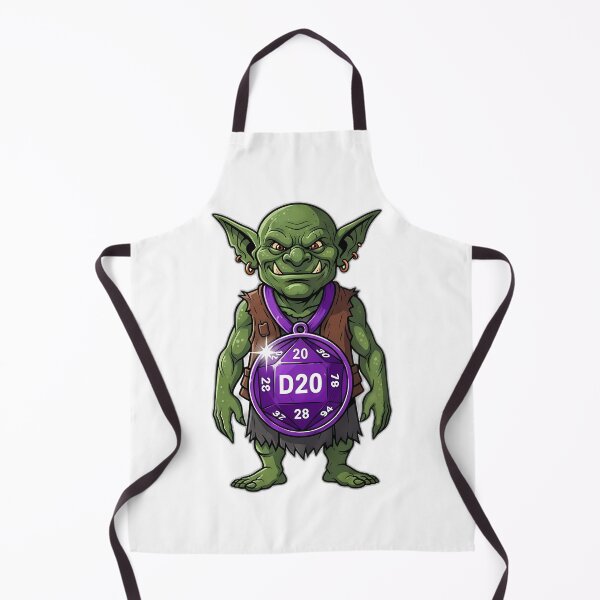 Item preview, Goblin With Lucky Purple D20 Medal designed and sold by pumsquare.