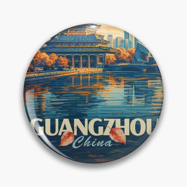Item preview, Greetings from Guangzhou - CHINA - ASIA Retro Autumn Dreams designed and sold by Earth Celebration Designs.