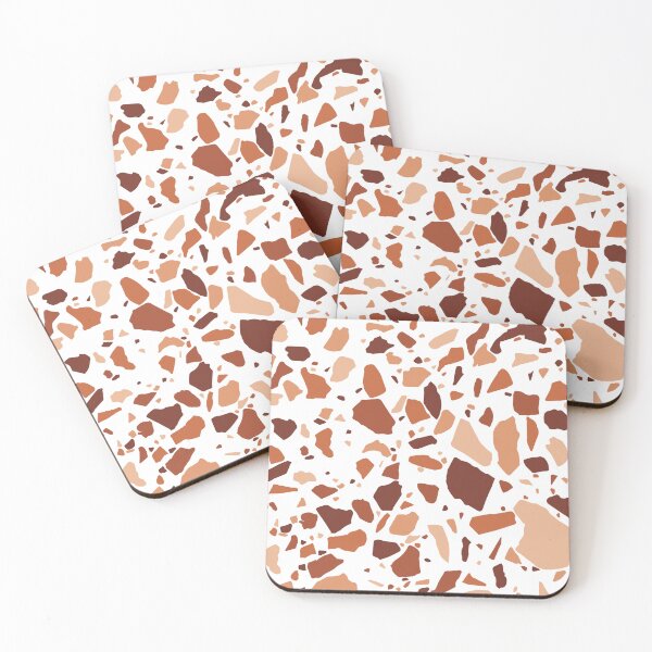 Item preview, Terracotta Sunset Terrazzo Pattern | Abstract Shapes | Modern Boho Home Decor designed and sold by Claire_Brown.