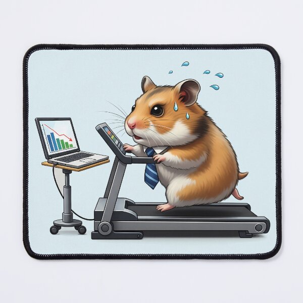Item preview, The Daily Grind Corporate Hamster Wheel designed and sold by SillyPawsStudio.