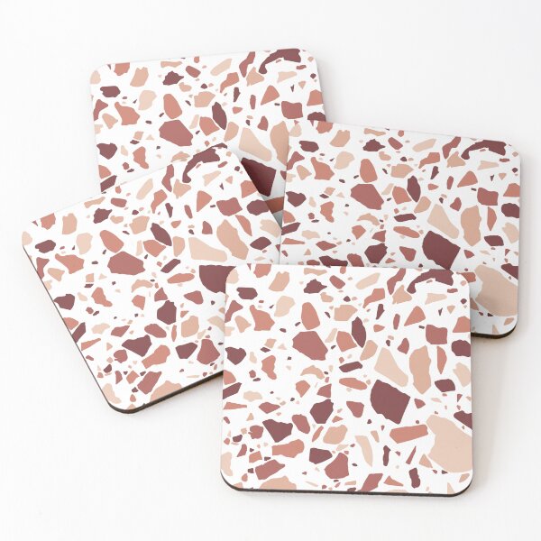 Item preview, Dusty Rose Clay Terrazzo Pattern | Abstract Shapes | Modern Boho Home Decor designed and sold by Claire_Brown.