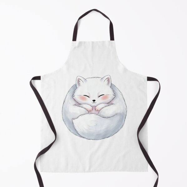 Item preview, Kawaii Round Arctic Fox designed and sold by Teeny Quities.