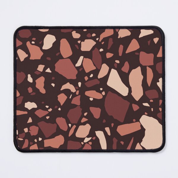 Item preview, Deep Rose Clay Terrazzo Pattern | Abstract Shapes | Modern Boho Home Decor designed and sold by Claire_Brown.