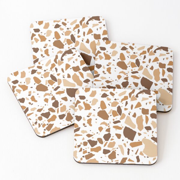 Item preview, Golden Ochre Terrazzo Pattern | Abstract Shapes | Modern Boho Home Decor designed and sold by Claire_Brown.