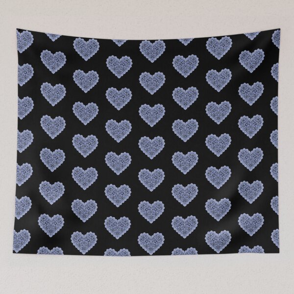 Item preview,  Blue lace floral heart designed and sold by uunaa.