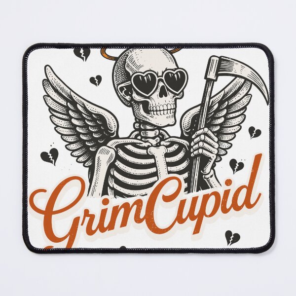 Item preview, Grim Cupid Skeleton T-Shirt designed and sold by Matinez Pink.