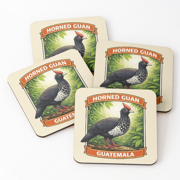 Item preview, Horned Guan - Guatemala Rare Tropical Bird Wildlife designed and sold by Myra365Art.