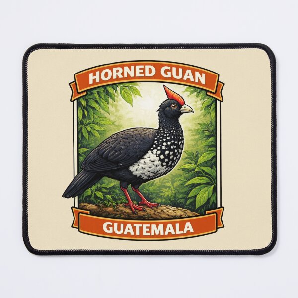 Item preview, Horned Guan - Guatemala Rare Tropical Bird Wildlife designed and sold by Myra365Art.