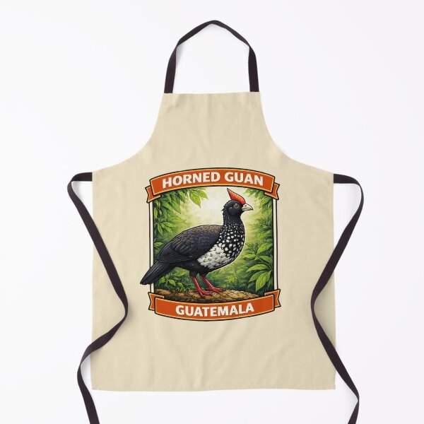 Item preview, Horned Guan - Guatemala Rare Tropical Bird Wildlife designed and sold by Myra365Art.