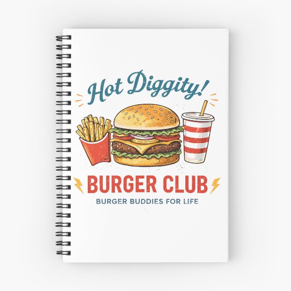 Item preview, Burger Club T-Shirt designed and sold by Matinez Pink.