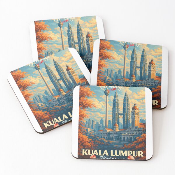 Item preview, Greetings from KUALA LUMPUR - MALAYSIA - ASIA Retro Autumn Dreams designed and sold by Earth Celebration Designs.
