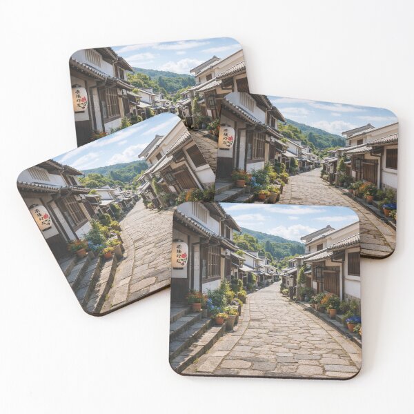 Item preview, Traditional Japanese Street – Peaceful Village Path designed and sold by Thought Space Studio.