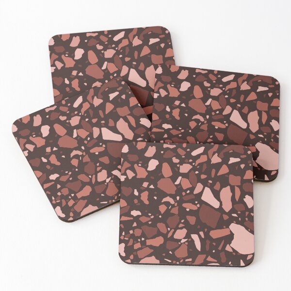 Item preview, Burnt Blush Terrazzo Pattern | Abstract Shapes | Modern Boho Home Decor designed and sold by Claire_Brown.