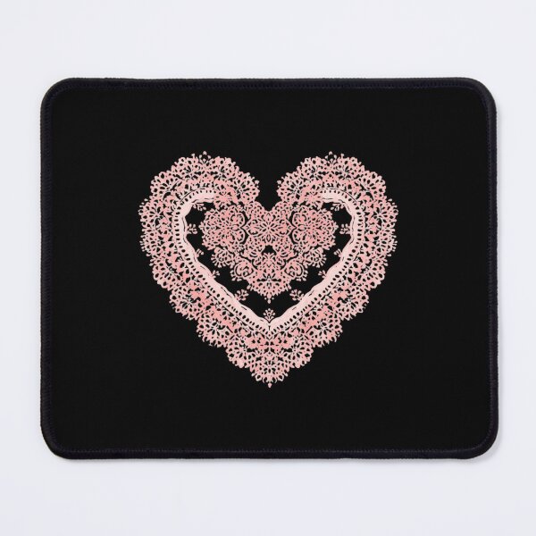 Item preview, Pink lace floral heart designed and sold by uunaa.