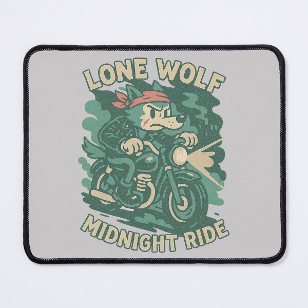 Item preview, Vintage Biker Wolf Midnight Ride designed and sold by SholoStudio.