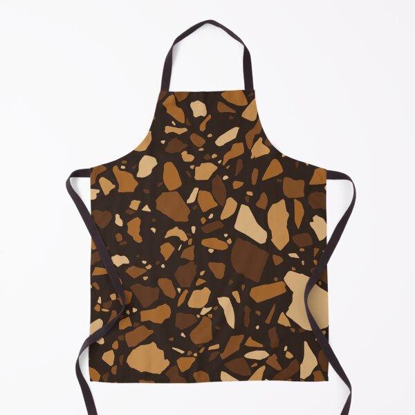 Item preview, Deep Ochre Linen Terrazzo Pattern | Abstract Shapes | Modern Boho Home Decor designed and sold by Claire_Brown.