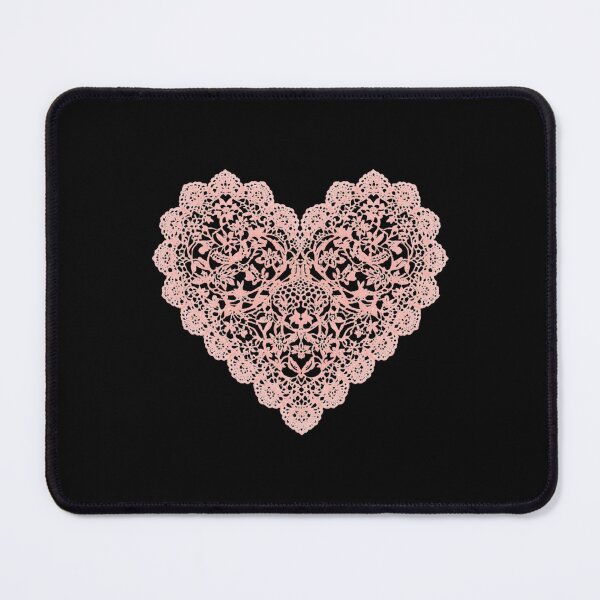 Item preview, Pink lace floral heart designed and sold by uunaa.