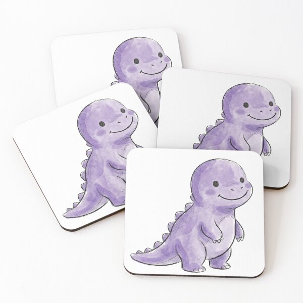 Item preview, cute purple dinosaur designed and sold by haebalagii.