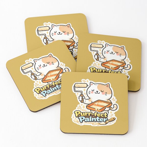 Item preview, Purr-fect Painter Cat – Cute Artist Kitty Meme | Funny Painting Cat Design designed and sold by sumodesign.