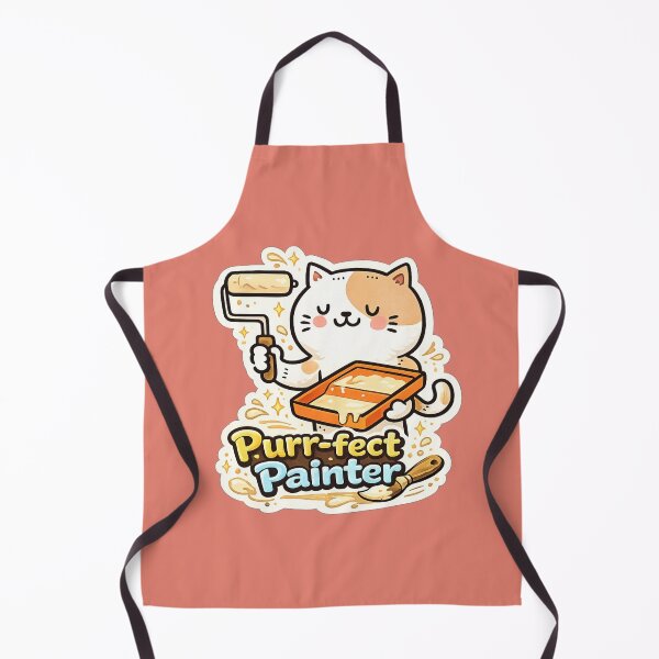 Item preview, Purr-fect Painter Cat – Cute Artist Kitty Meme | Funny Painting Cat Design designed and sold by sumodesign.