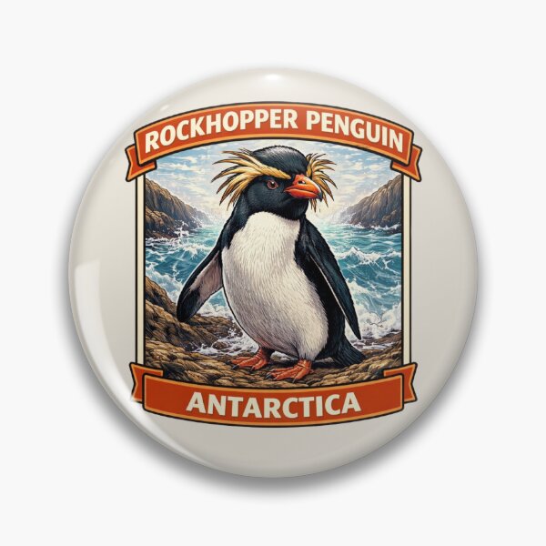 Item preview, Rockhopper Penguin - Antarctica Wildlife designed and sold by Myra365Art.