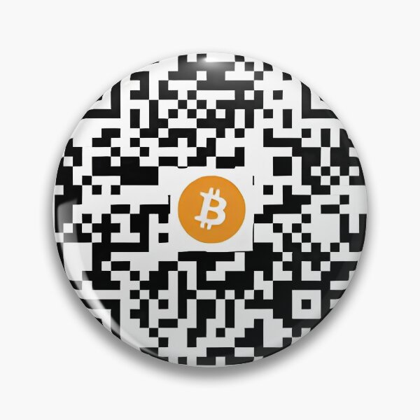 Item preview, Bitcoin QR Code Crypto Art – Orange Bitcoin Logo designed and sold by Hotgirldeel.