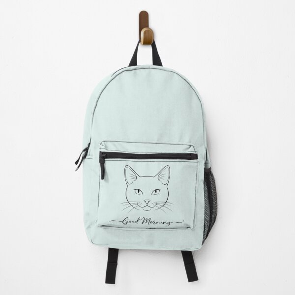 Item preview, Elegant Cat line art / Good Morning design. designed and sold by The lucky Hippy.