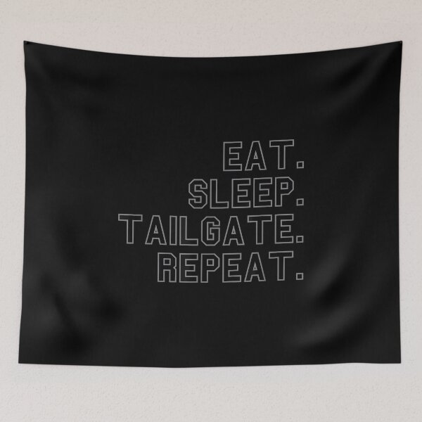 Item preview, Eat. Sleep. Tailgate. Repeat. School Pride Funny Fan designed and sold by DeanASkinner.
