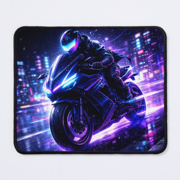 Item preview, Neon Phantom Rider – Cyberpunk Anime Street Racer designed and sold by douspotroody.
