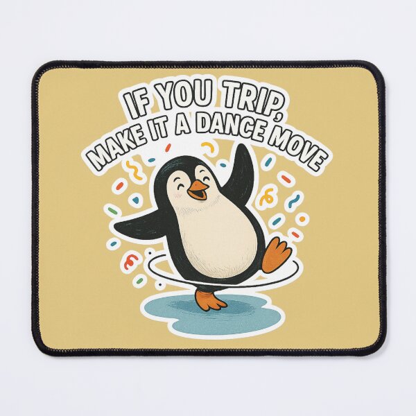 Item preview, Slip Into Joy: Dancing Penguin on Ice designed and sold by ChirpInc.