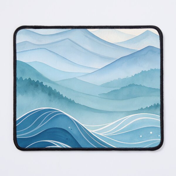Item preview, Calm Blue Wave Landscape designed and sold by Angellacelin.