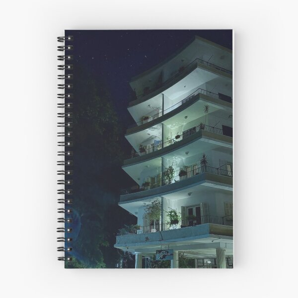 Item preview, Nighttime Knotel Coworking dBalcony View with Stars designed and sold by Singreddress.