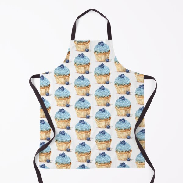 Item preview, Blue Cupcake Blueberry Cream Cute Dessert Aesthetic designed and sold by AlisaArtDecor.