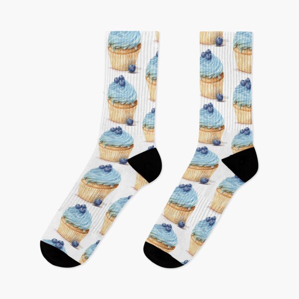 Item preview, Blue Cupcake Blueberry Cream Cute Dessert Aesthetic designed and sold by AlisaArtDecor.