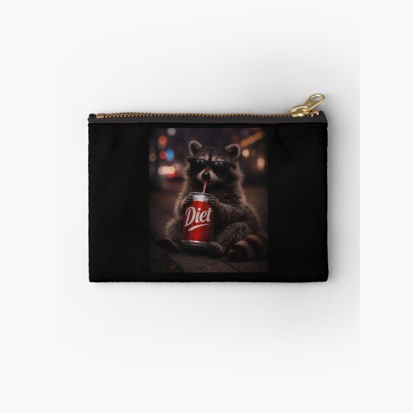 Item preview, Mapache bebiendo refresco dietético designed and sold by JODYSMORGAN.