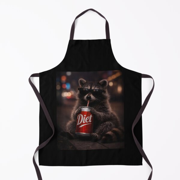 Item preview, Raccoon Drinking Diet Soda designed and sold by JODYSMORGAN.