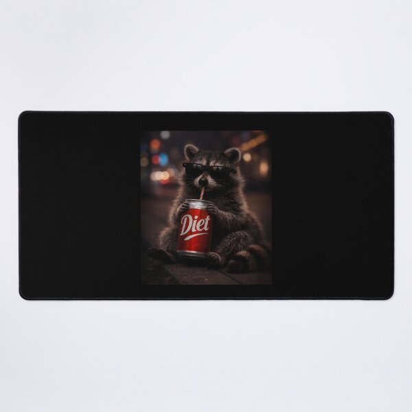 Item preview, Raccoon Drinking Diet Soda designed and sold by JODYSMORGAN.