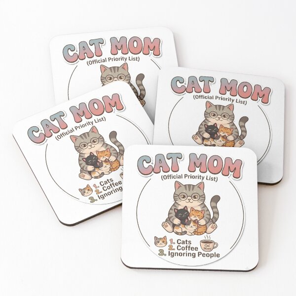Item preview, Funny Cat Mom Priority List Sticker designed and sold by TenaD.