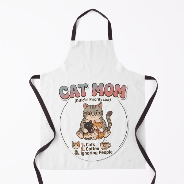 Item preview, Funny Cat Mom Priority List Sticker designed and sold by TenaD.