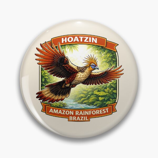 Item preview, Hoatzin - Amazon Rainforest Brazil Tropical Bird Wildlife designed and sold by Myra365Art.