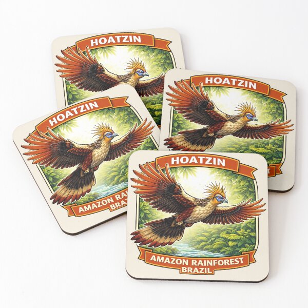 Item preview, Hoatzin - Amazon Rainforest Brazil Tropical Bird Wildlife designed and sold by Myra365Art.