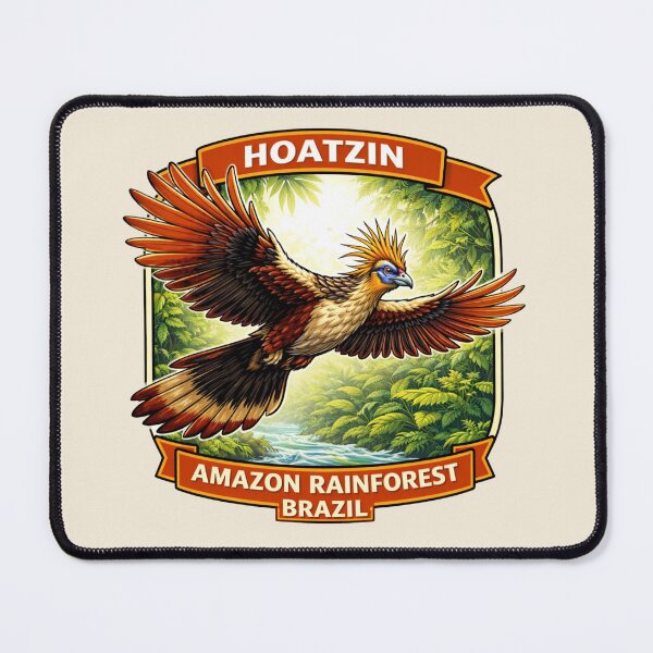 Item preview, Hoatzin - Amazon Rainforest Brazil Tropical Bird Wildlife designed and sold by Myra365Art.