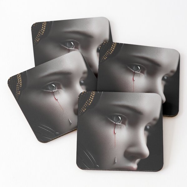 Item preview, Cyberpunk Cyborg Woman Portrait Futuristic Sci Fi designed and sold by cyberartmaker.