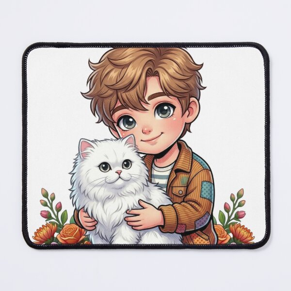 Item preview, The boy and the cat designed and sold by PP&RAINBOW SHOP.