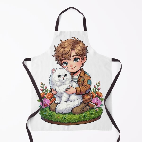 Item preview, The boy and the cat designed and sold by PP&RAINBOW SHOP.