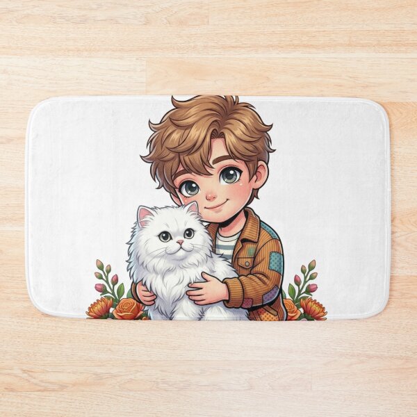 Item preview, The boy and the cat designed and sold by PP&RAINBOW SHOP.