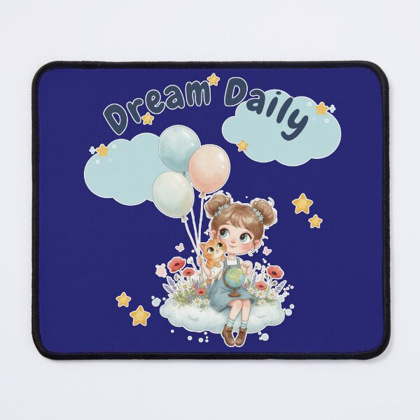 Item preview, Dream Daily Kawaii - Pastel Travel Design for Dark Colors designed and sold by CloudyCatArt.