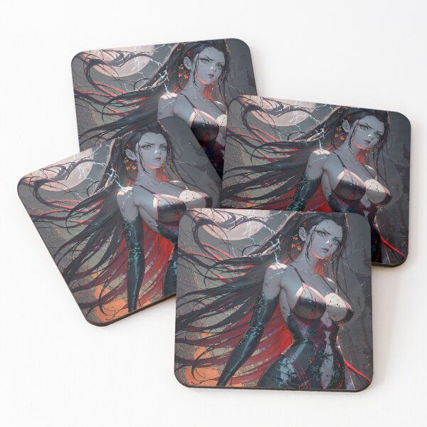 Item preview, Daki Demon Slayer Moonlit Gothic Fantasy Portrait designed and sold by Tokyonomad.