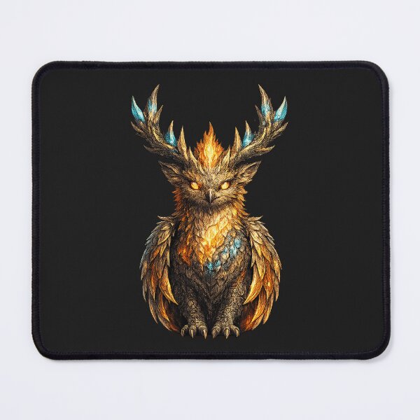 Item preview, Blazing Antlered Ember Owl.png designed and sold by RosaCliftonty.